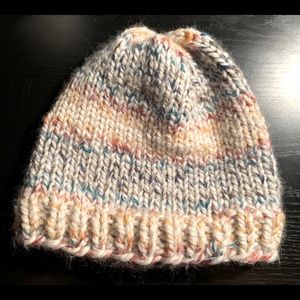 Hand knitted beanie